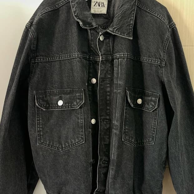 자라 블랙데님 자켓