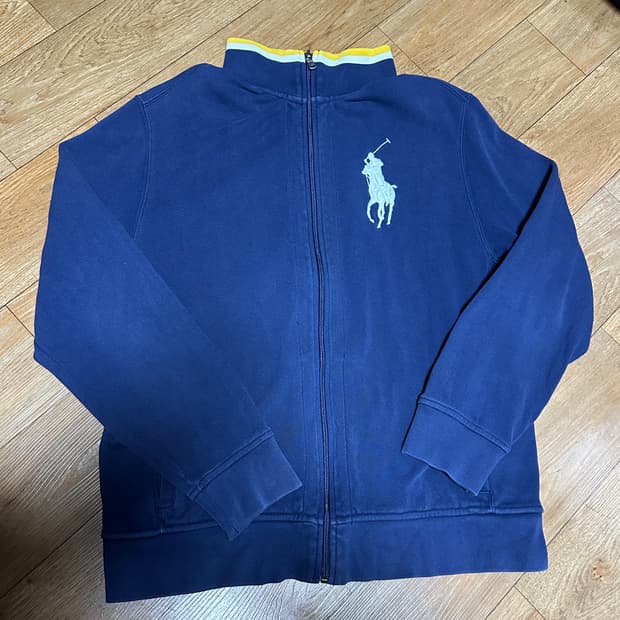 폴로 랄프로렌 빅포니 네이비 면집업 져지 자수로고 