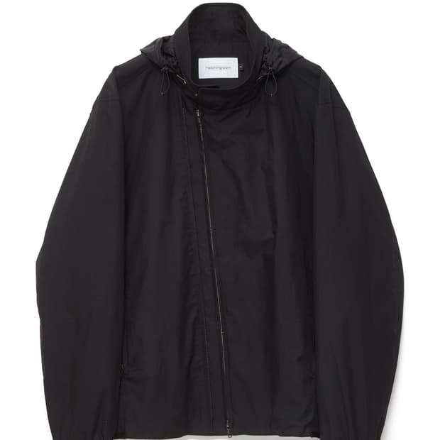 해칭룸 26ss Diagonal Zip Jacket V2 Black 