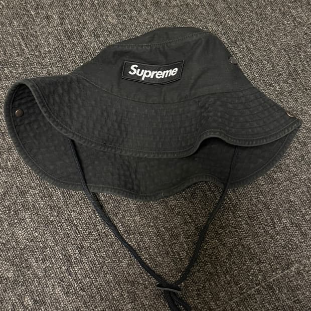 [M/L] 슈프림 밀리터리 부니 블랙 - 23FW