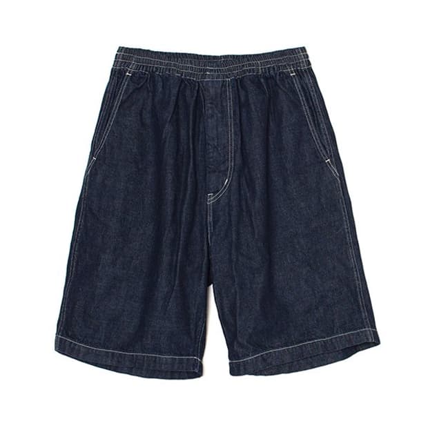 그라프페이퍼 반바지 데님 배기 쇼츠 (인디고/F사이즈)