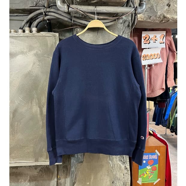 챔피온 기모 맨투맨 네이비 L #csz3161
