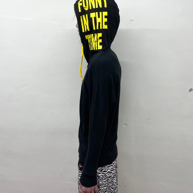 Yellow Star Hoodie Lettering Hoodie