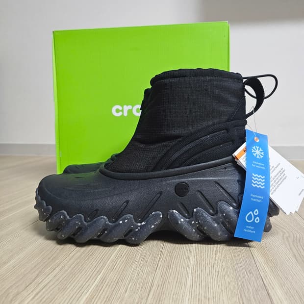 265 새제품) 크록스 방한화 에코 부츠 Z 쉴드 남자 부츠 체감 270