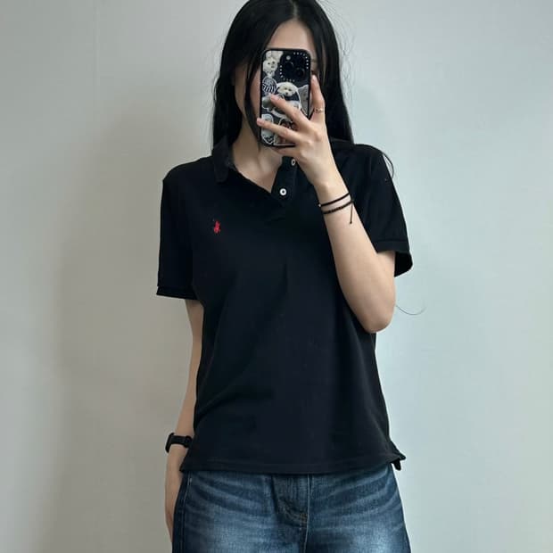 폴로 랄프로렌 블랙 반팔 pk 티셔츠