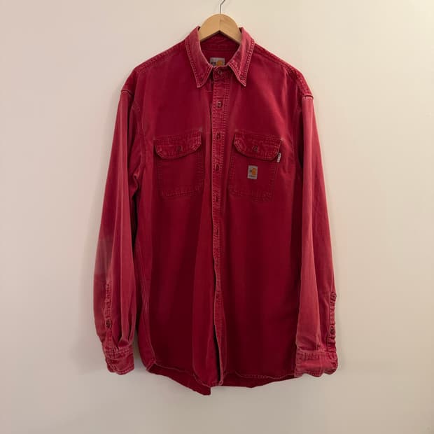 Carhartt FR 칼하트 코튼 나일론 워크 셔츠 L