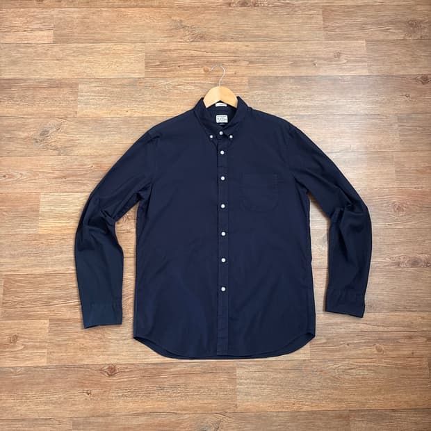 JCREW 제이크루 스판 셔츠 남방 L 솔리드 네이비 수입 정품