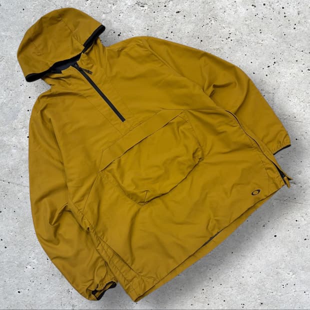 [2XL] 20s 오클리 아노락 후드 윈드브레이커 머스타드 B699