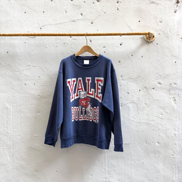 90s yale bulldog 스웻