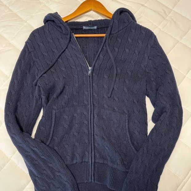 브랜디멜빌 니트후드집업