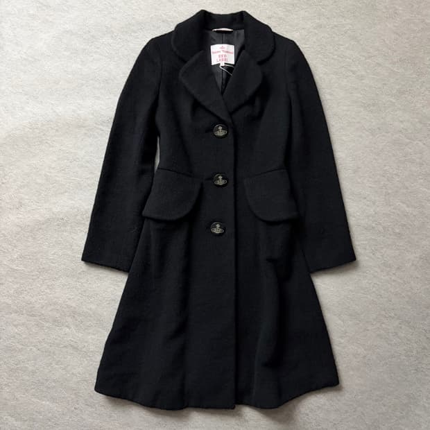 비비안웨스트우드 싱글 울 코트