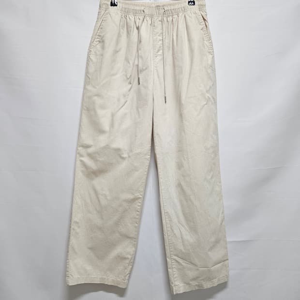 수아레 린넨 밴딩 와이드 팬츠 M