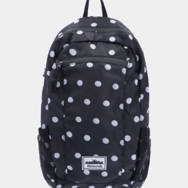 하이산 도트 백팩 블랙