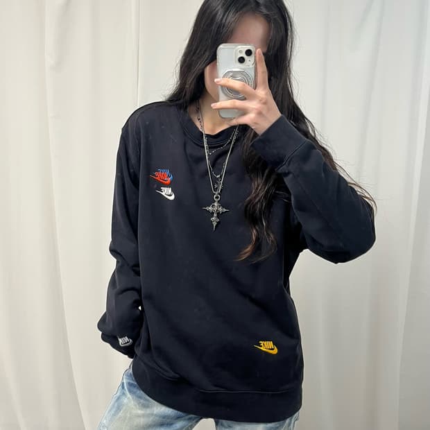 Nike Black Multi Logo Sweatshirt