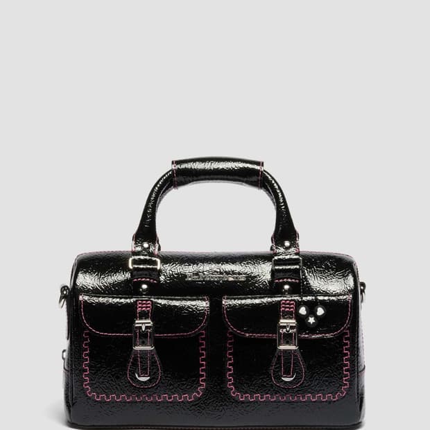 닥터마틴 발렌타인 가방 페이턴트 레더 블랙 에나멜
