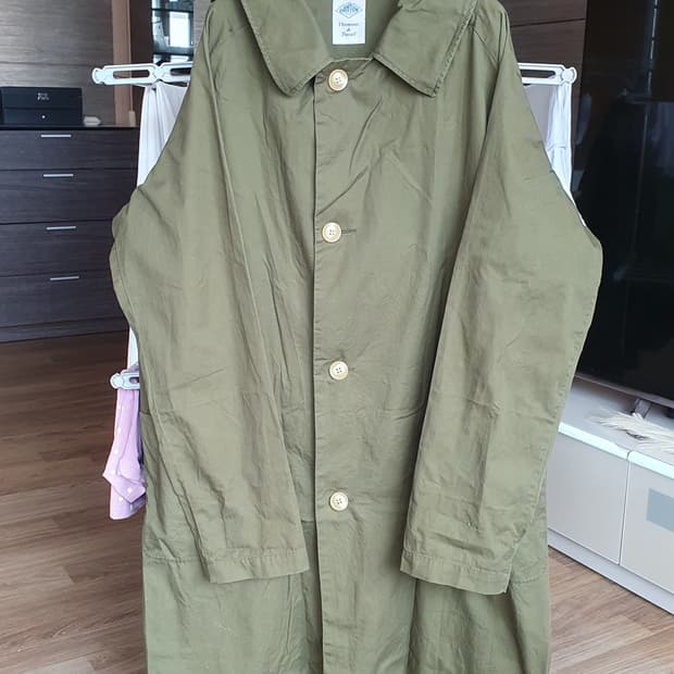 단톤 올리브 발마칸 코트 40