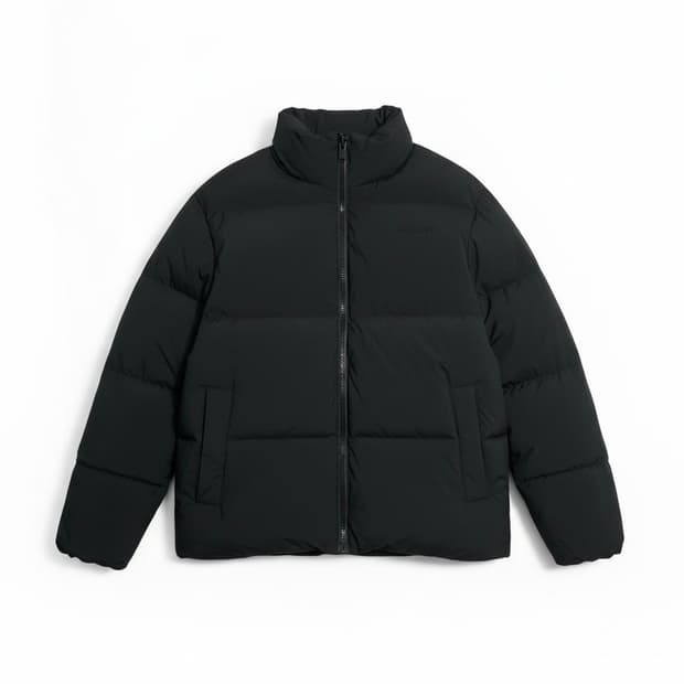 게스 덕다운 숏패딩 L
