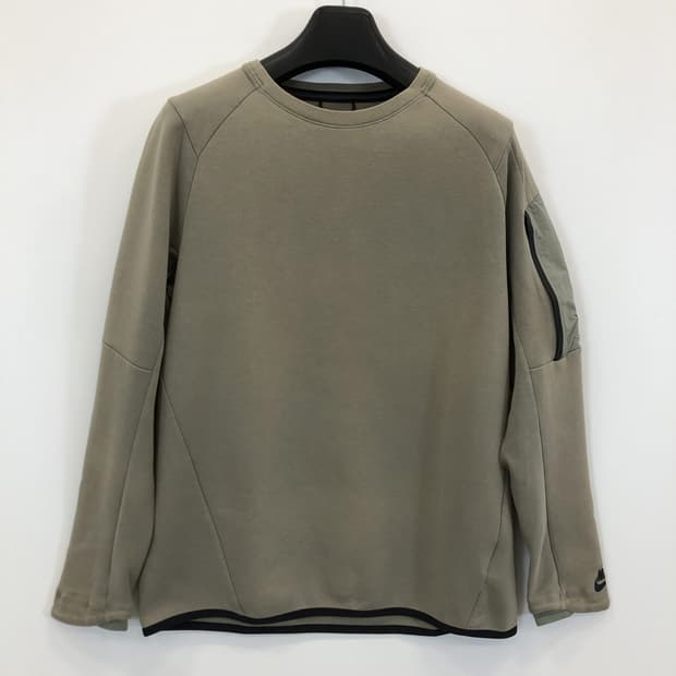 나이키 테크플리스 맨투맨 M 연카키 