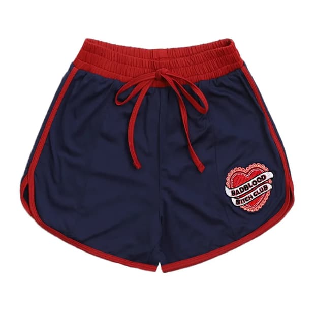 배드블러드 하트로고 돌핀 숏츠