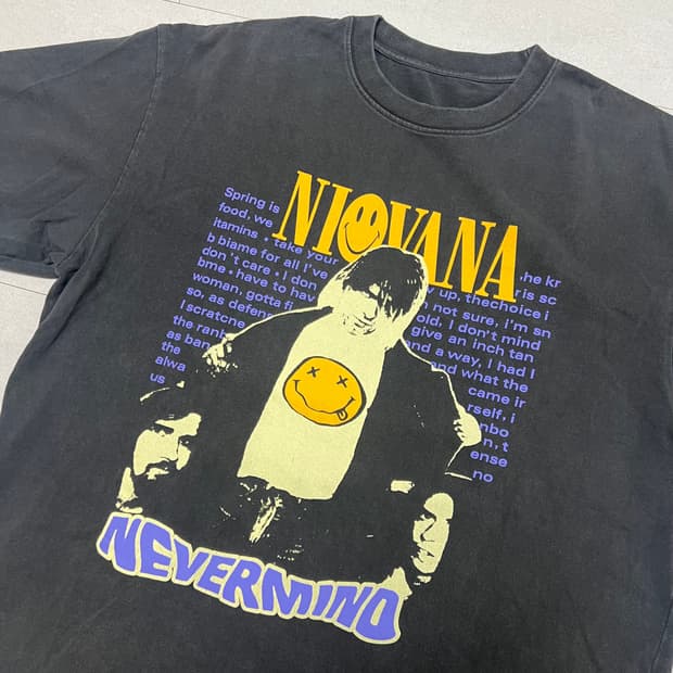 빈티지 밴드 티셔츠 너바나nirvana 네버마인드