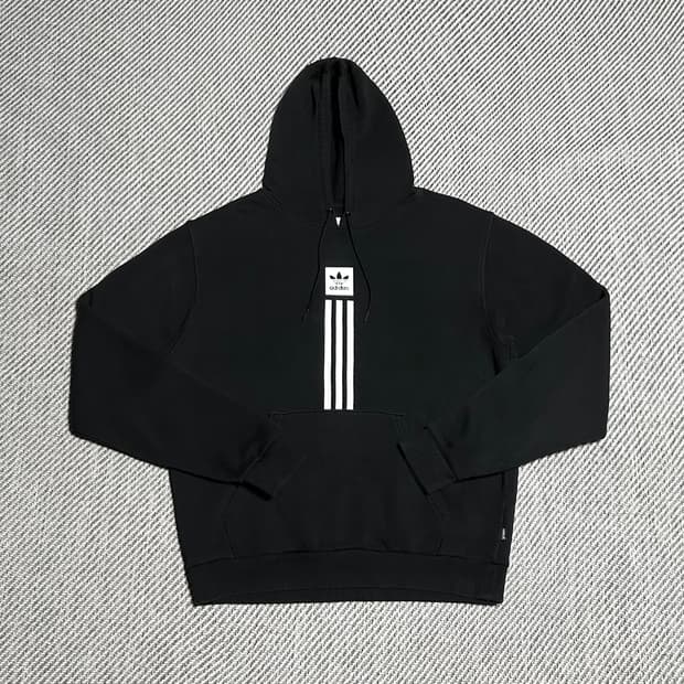 [XL] adidas 아디다스 솔리드 에센셜 블랙 후드티
