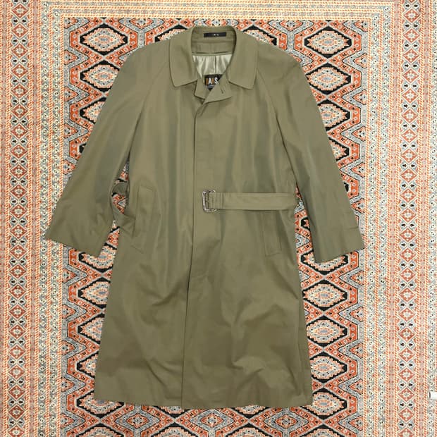 닥스 카키 나그랑 롱코트(내피 허리띠 풀세트) 남성100