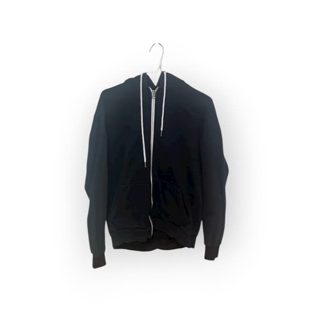 무지 블랙 후드집업 빅사