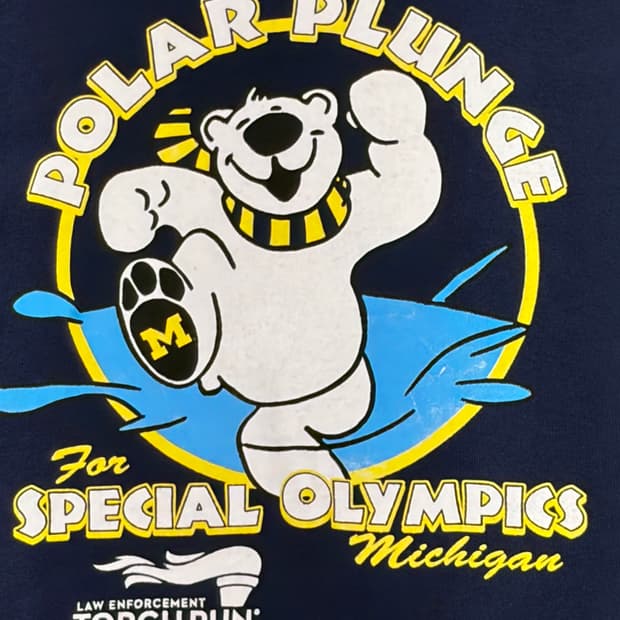 빈티지 폴라 플런지(Polar Plunge) 네이비 롱슬리브