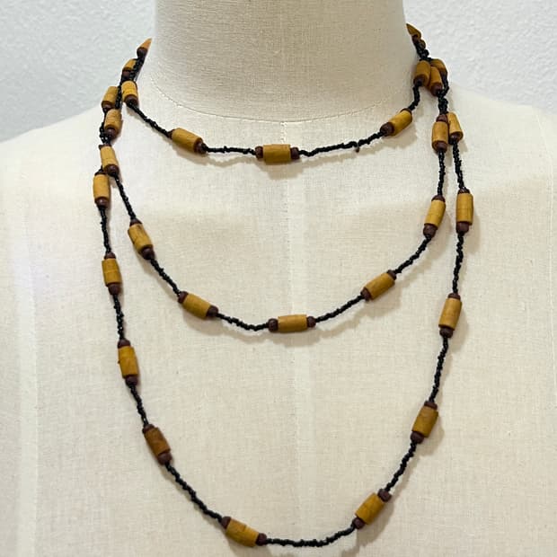 [주얼리] Hippie wood necklace