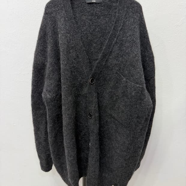 정품) 시스템옴므 한섬 오버사이즈 모헤어 가디건 100