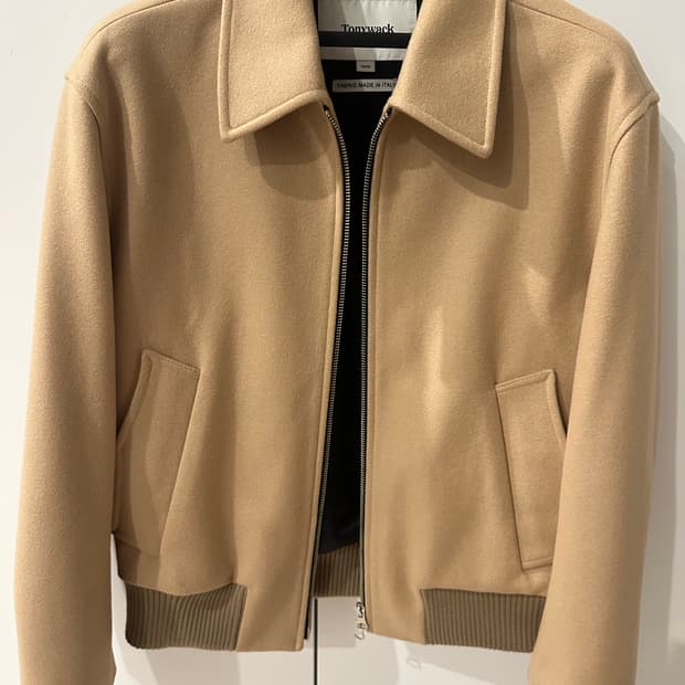 토니웩 울 크롭 블루종