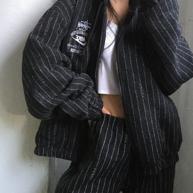 Nike x Stussy 나이키 x 스투시 NRG 스트라이프 울 후드자켓