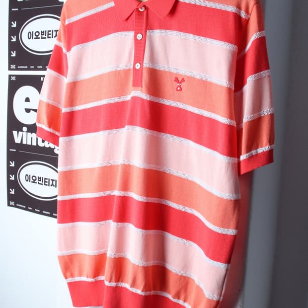 (XL-2XL) 엠유스포츠 반팔 카라 티셔츠 골프 니트-H34085