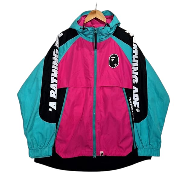 Bape 베이프 컬러블록 포켓터블 나일론 자켓