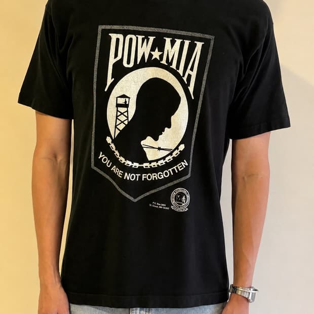 90's USA POW•MIA 티셔츠