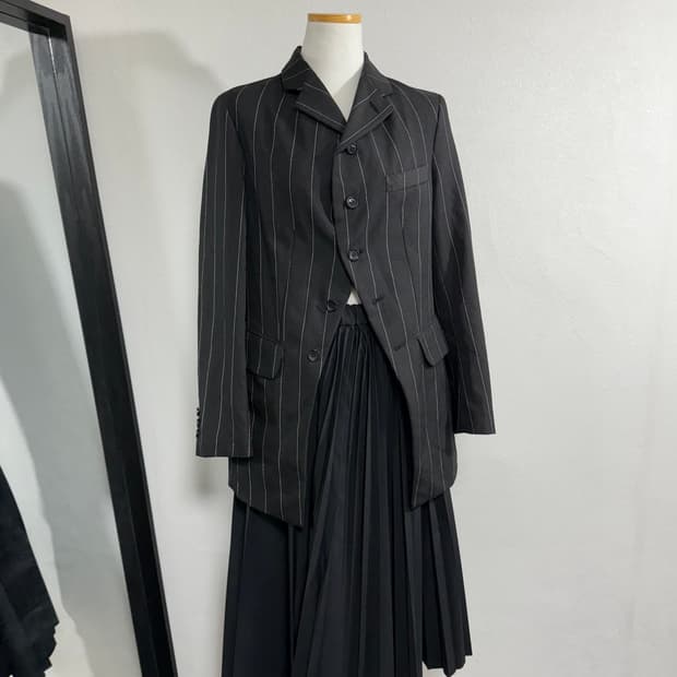 24ss 꼼데가르송 꼼데가르송 스트라이프 자켓 xs
