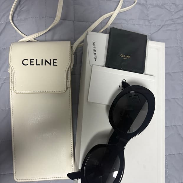 셀린느 트리옹프 01 선글라스, 미니백