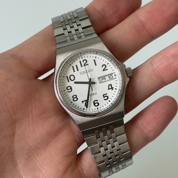 1990s Spirit Arabic Index Silver Quartz