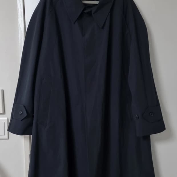 틀영 블랙 바바리 트렌치코트