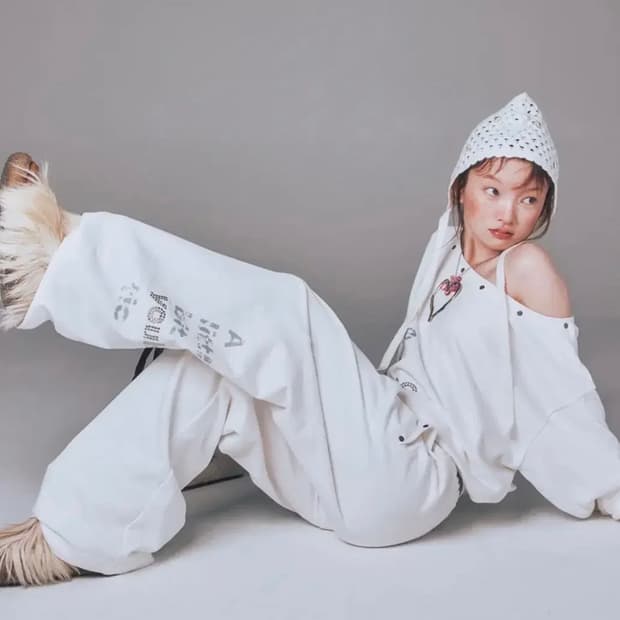 유희 Youhee 팬츠 화이트 