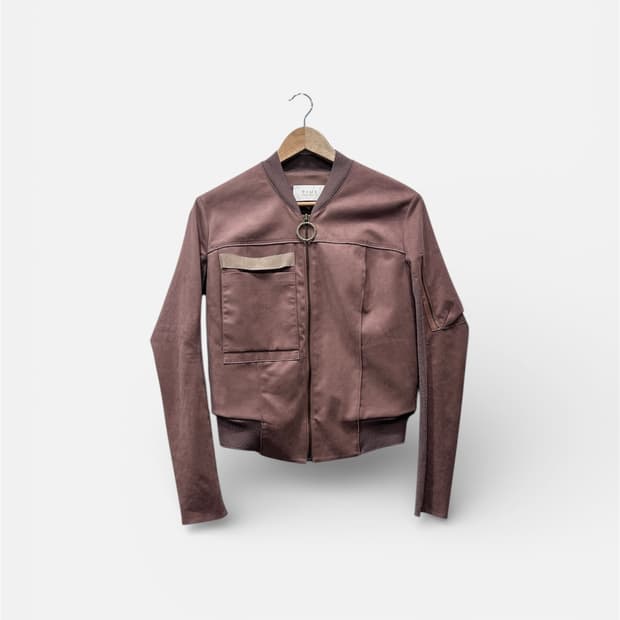 한섬 타임 바이커 집업 자켓 봄버 82사이즈