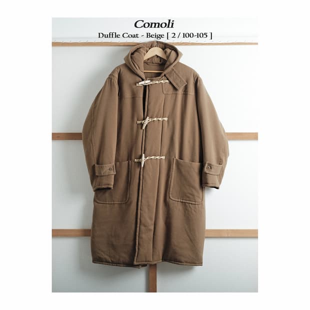 코모리 울 더플코트 베이지 2(100-105)사이즈