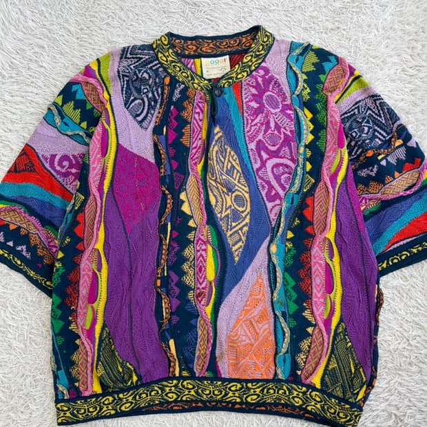 쿠지 반팔 케이블 니트/#3063