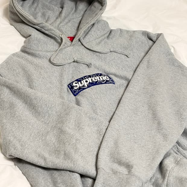 슈프림 반다나 박스로고 후드티 L