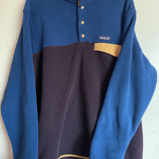 10s 파타고니아 신칠라 스냅-T 블루/옐로우