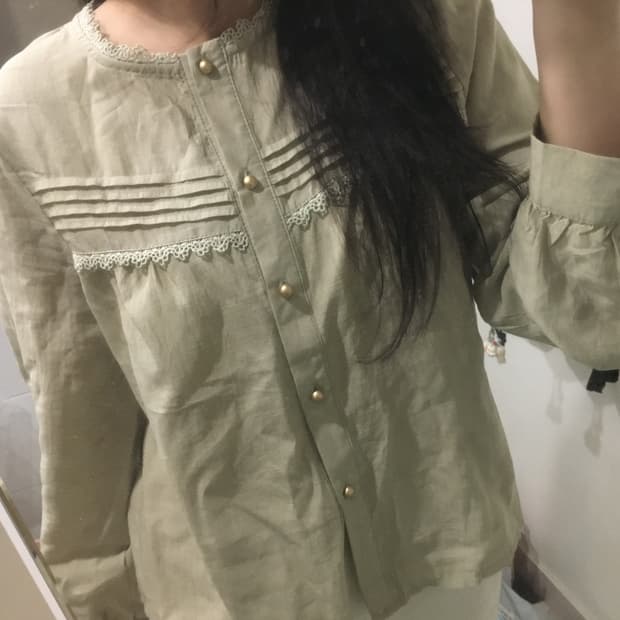 빈티지 레이스 블라우스