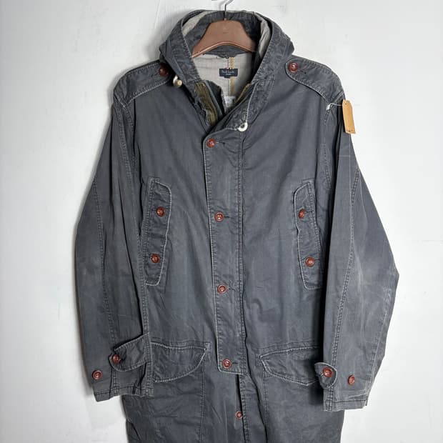 폴 스미스 그레이 데님 워시드 야상 자켓