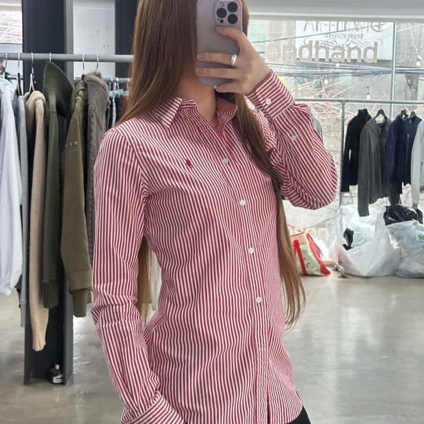 폴로랄프로렌 슬림 스트레치 스트라이프 셔츠 