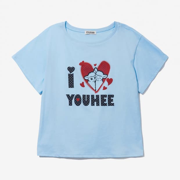 [구매해요] 유희 I LOVE OFF-SHOULDER T-SHIRTS
