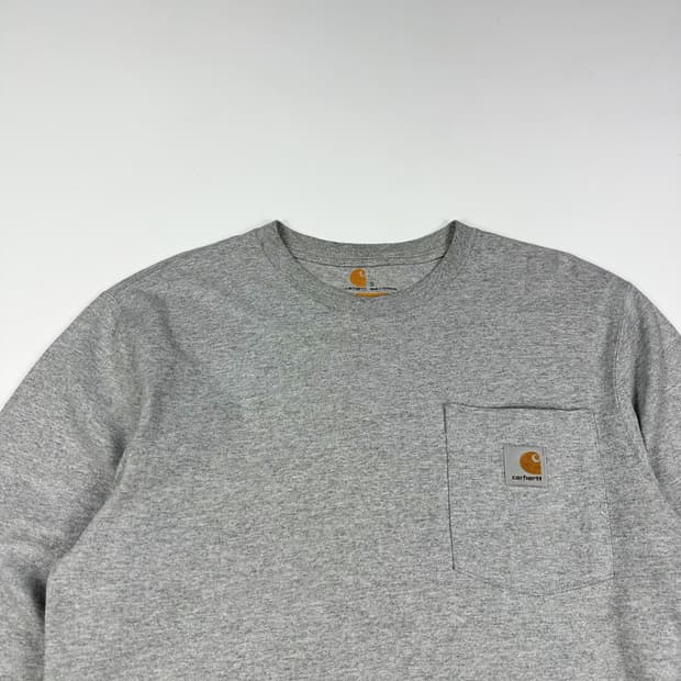 칼하트 오리지널핏 그레이 롱슬리브 맨투맨 (실측 M)